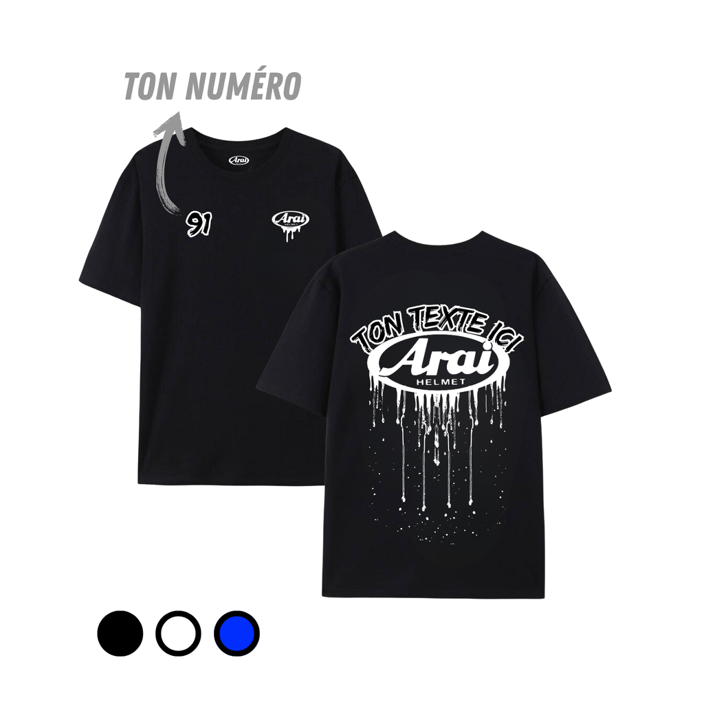 T-shirt Arai - street édition - Personnalisé