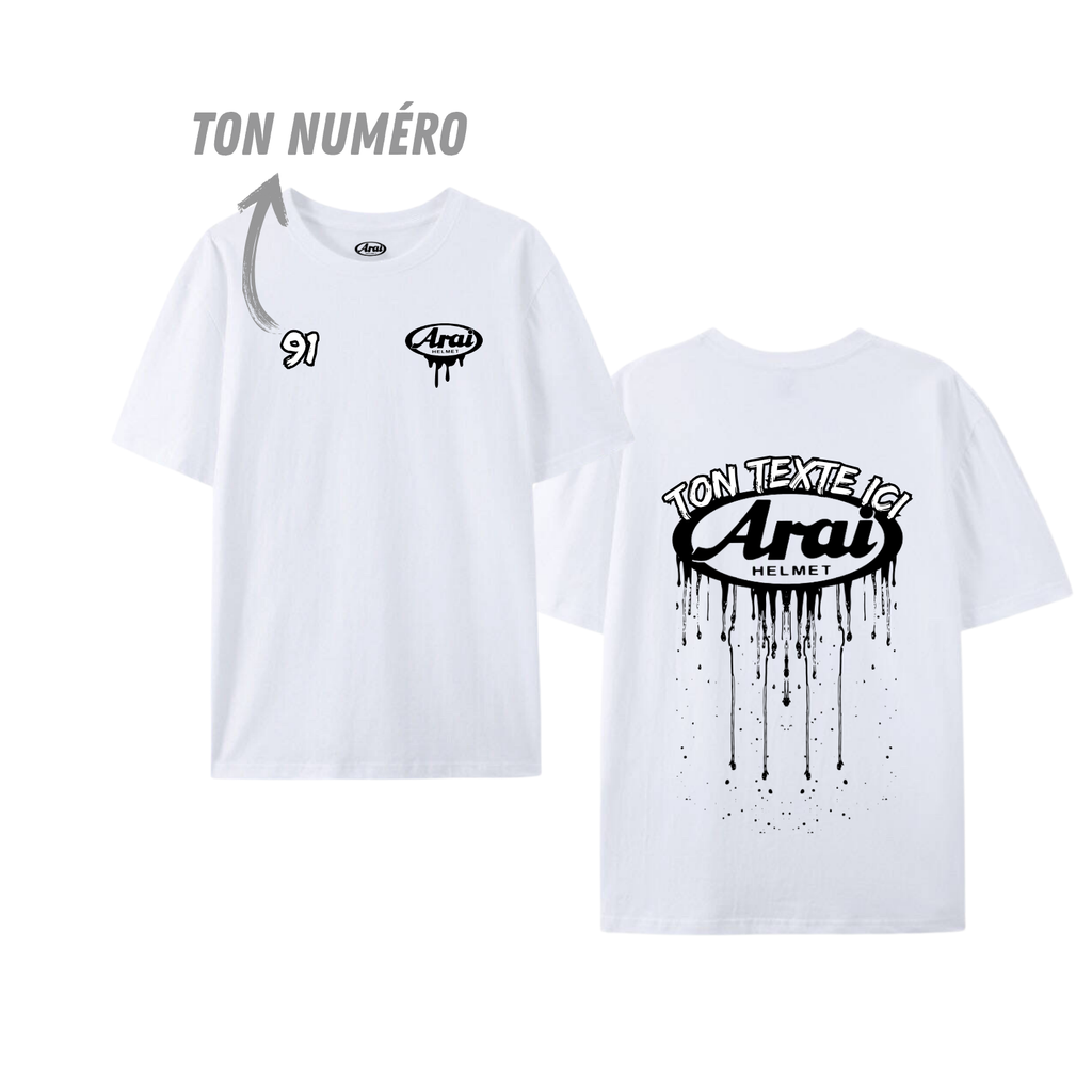 T-shirt Arai - street édition - Personnalisé