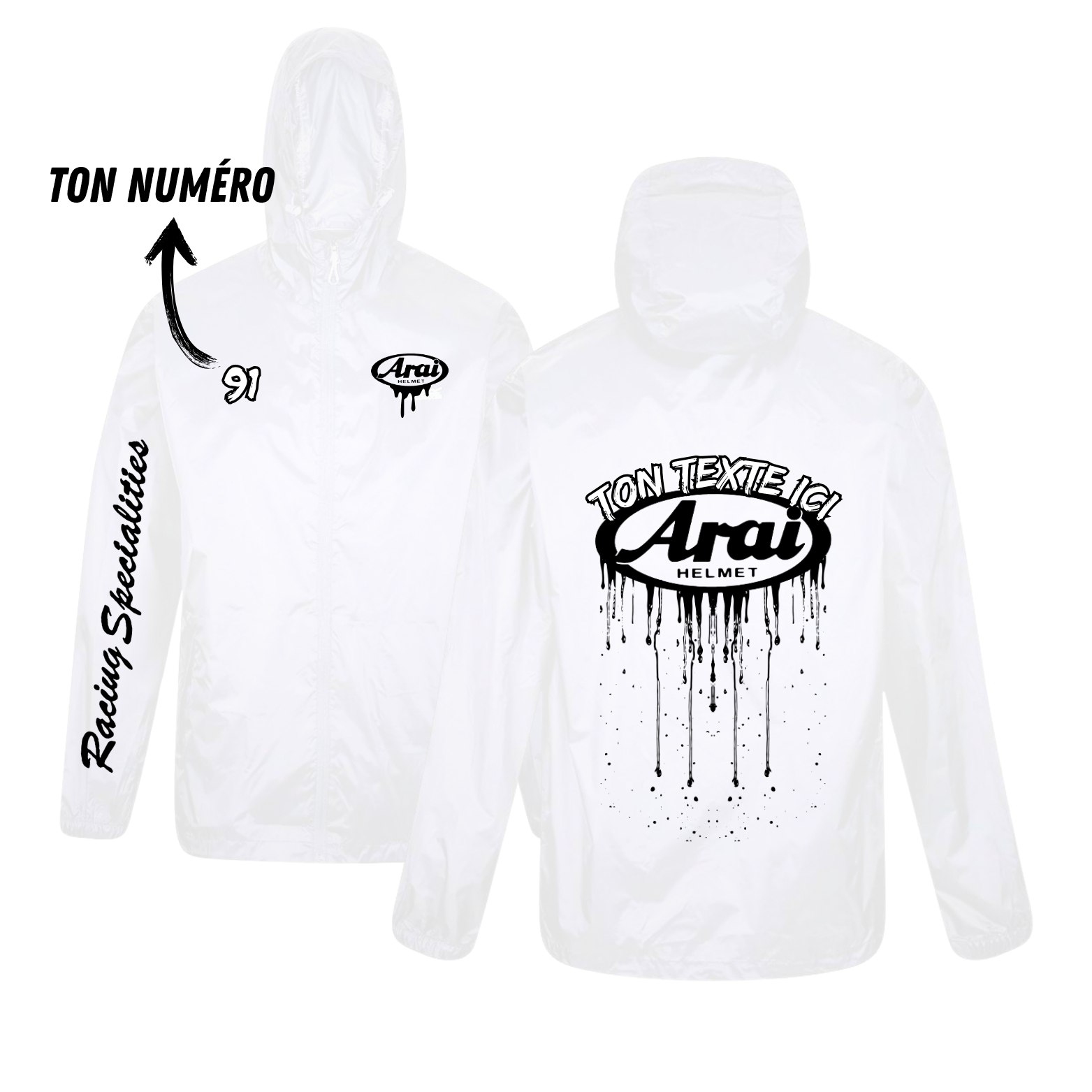 K-way Arai - street édition - Personnalisé