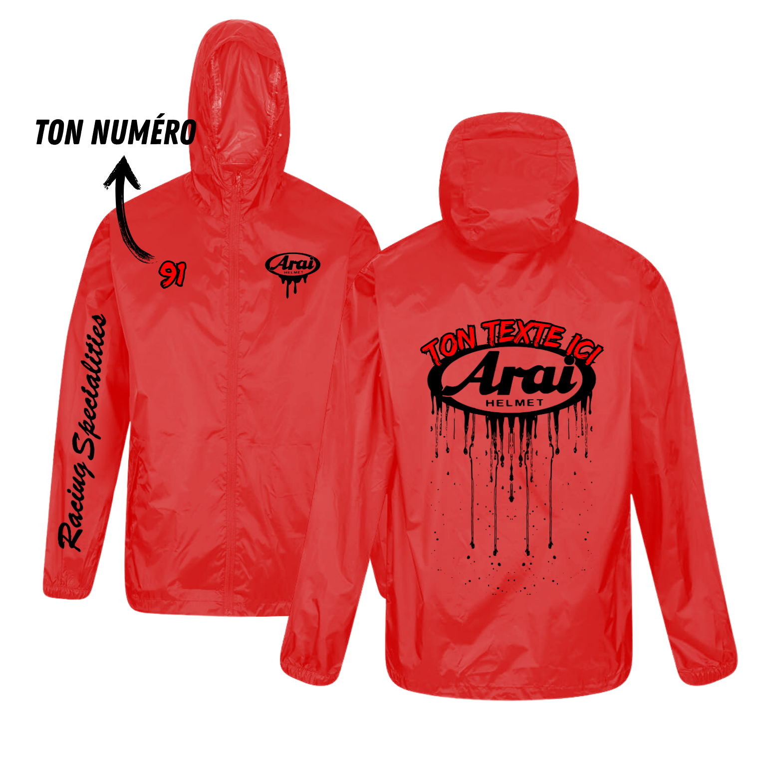 K-way Arai - street édition - Personnalisé