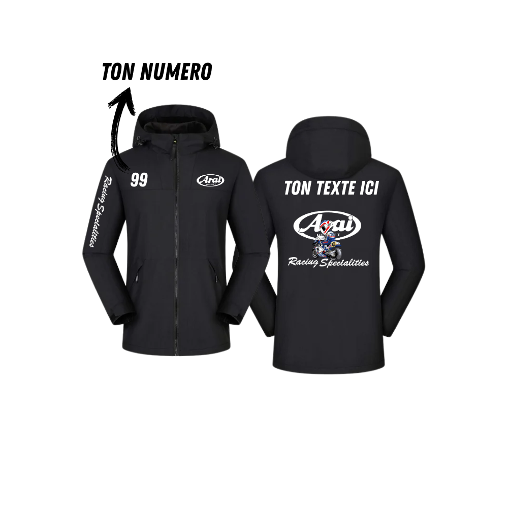 Veste Arai personnalisée - racing édition