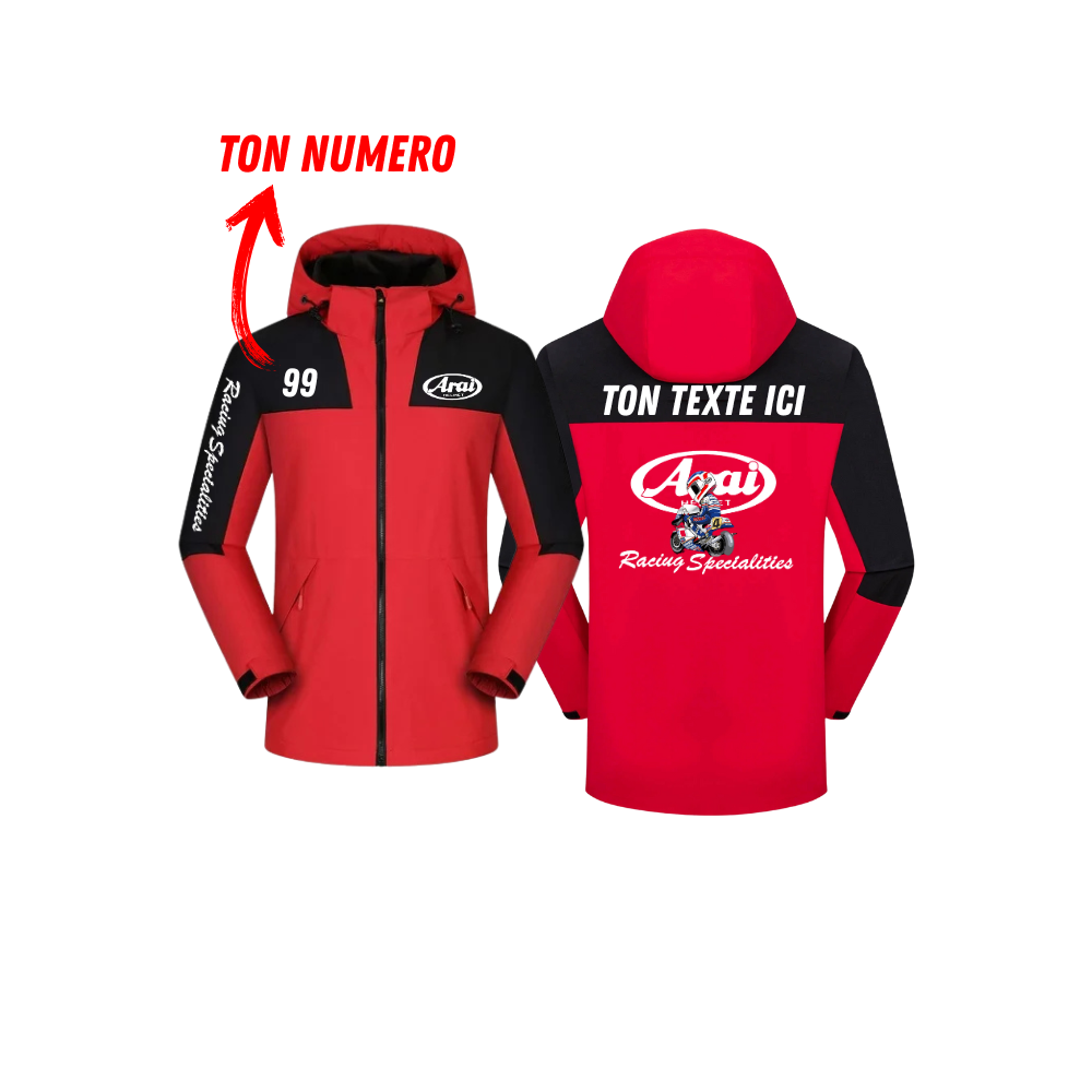 Veste Arai personnalisée - racing édition