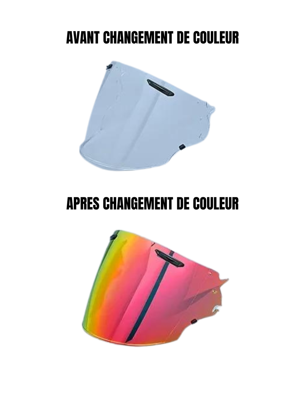 Visière Photochromique Homologuée - Rouge