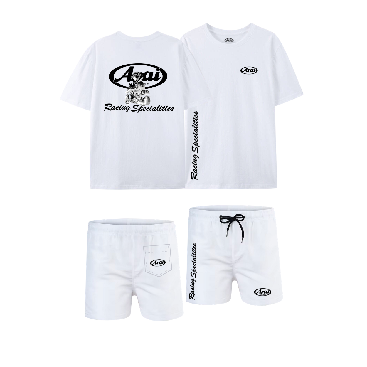 Ensemble Arai racing édition - Blanc